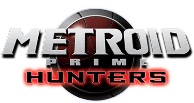 Metroid Prime Hunters title screen for Nintendo DS